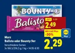 Lidl Mars Balisto oder Bounty Angebot
