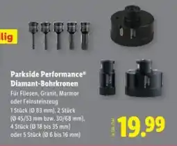 Lidl Parkside Performance Diamant-Bohrkronen Angebot