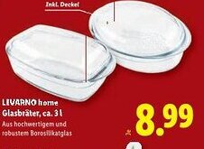 Lidl Livarno home glasbräter Angebot