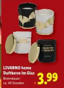 Lidl Livarno home duftkerze im glas Angebot