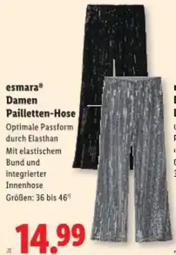 Lidl esmara Damen Pailletten-Hose Angebot
