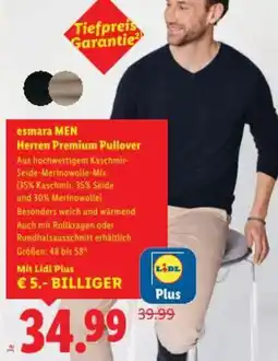 Lidl esmara MEN Herren Premium Pullover Angebot