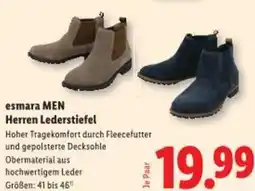 Lidl esmara MEN Herren Lederstiefel Angebot