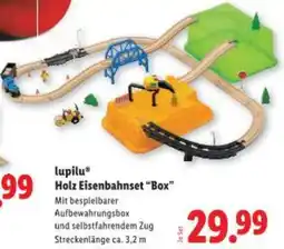 Lidl lupilu Holz Eisenbahnset Box Angebot