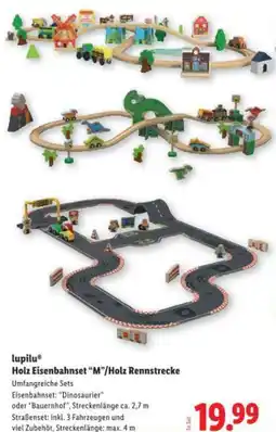 Lidl lupilu Holz Eisenbahnset “M”/Holz Rennstrecke Angebot