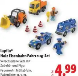 Lidl lupilu Holz Eisenbahn Fahrzeug-Set Angebot