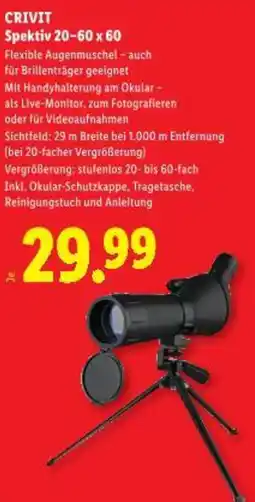 Lidl CRIVIT Spektiv 20-60 x 60 Angebot
