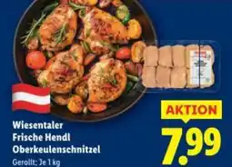 Lidl Wiesentaler Frische Hendl Oberkeulenschnitzel Angebot