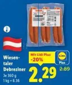 Lidl Wiesen- taler Debreziner Angebot