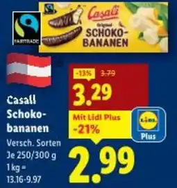 Lidl Casall Schoko- bananen Angebot