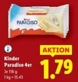 Lidl Kinder Paradiso Angebot