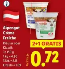 Lidl Alpengut Crème Fraiche Angebot