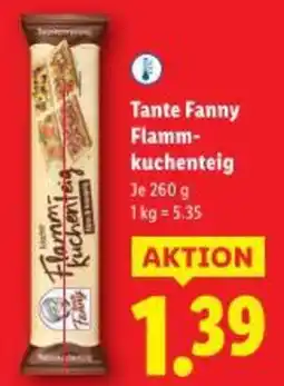 Lidl Tante Fanny Flamm- kuchenteig Angebot
