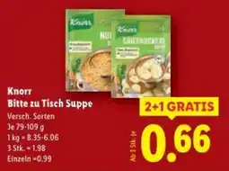 Lidl Knorr Bitte zu Tisch Suppe Angebot