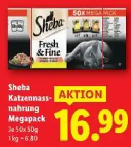 Lidl Sheba Katzennass- nahrung Megapack Angebot