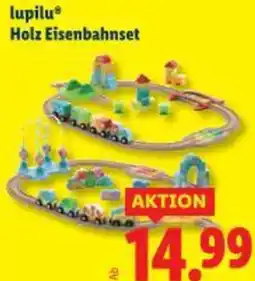 Lidl lupilu Holz Eisenbahnset Angebot