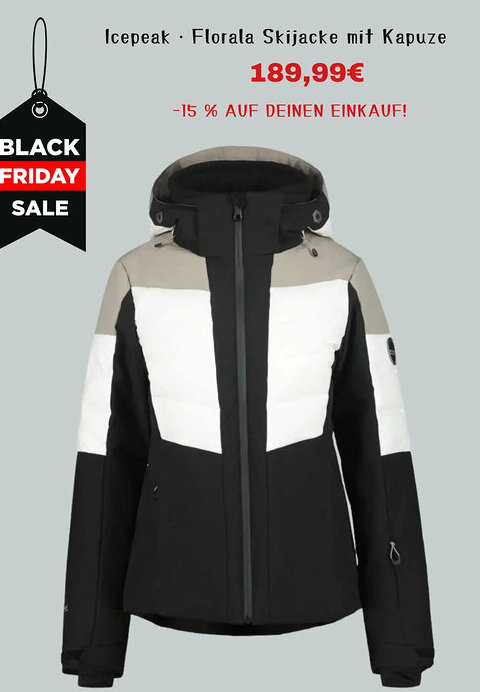Intersport Icepeak Florala Skijacke mit Kapuze Angebot