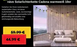 Hellweg näve Solarlichterkette Cadena warmweiß 10er Angebot