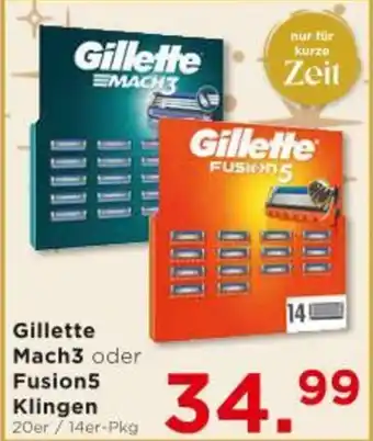 Unimarkt Gillette Mach3 oder Fusion5 Klingen Angebot