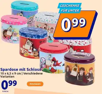 Action Spardose mit Schloss Angebot