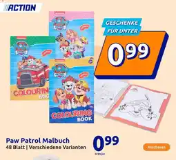 Action Paw Patrol Malbuch Angebot