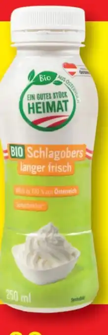 Lidl Ein Gutes Stück Heimat Bio-Schlagobers Angebot