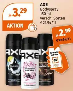 Müller AXE Bodyspray Angebot