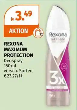 Müller REXONA MAXIMUM PROTECTION Deospray Angebot