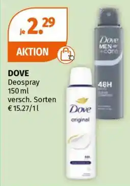 Müller DOVE Deospray Angebot