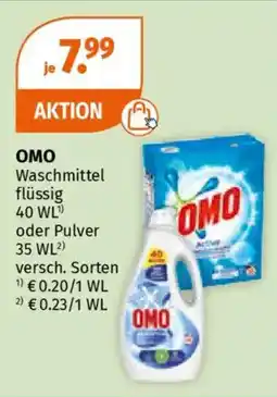 Müller OMO Waschmittel Angebot