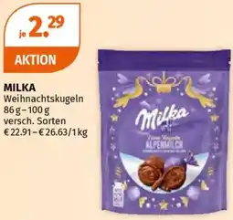 Müller Milka Weihnachtskugeln Angebot