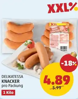PENNY Delikatessa knacker Angebot