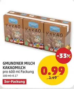 PENNY Gmundner milch kakaomilch Angebot
