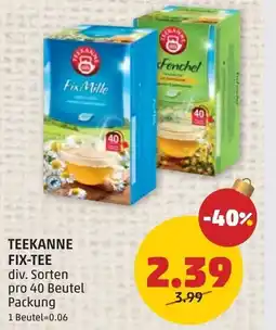 PENNY Teekanne fix-tee Angebot