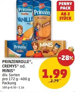 PENNY Prinzenrolle cremys od. minis Angebot