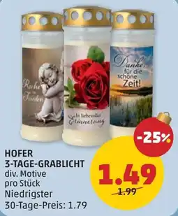 PENNY Hofer 3-tage-grablicht Angebot