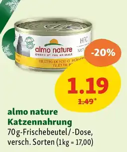 Fressnapf Almo nature katzennahrung Angebot