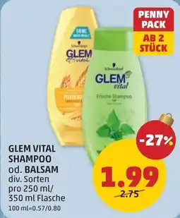 PENNY Glem vital shampoo od. balsam Angebot