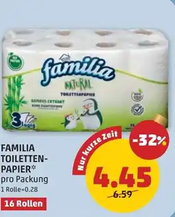 PENNY Familia toiletten- papier Angebot