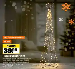 OBI LED-Fahnenmast mit Stern Angebot