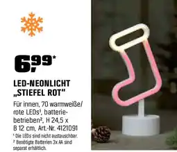 OBI LED-Neonlicht Stiefel Rot Angebot