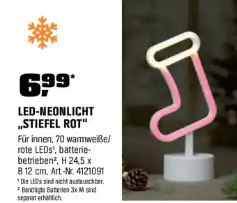 LED-Neonlicht Stiefel Rot