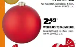 OBI Weihnachtskugel Rot Angebot