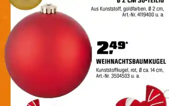 OBI Weihnachtskugel Rot Angebot
