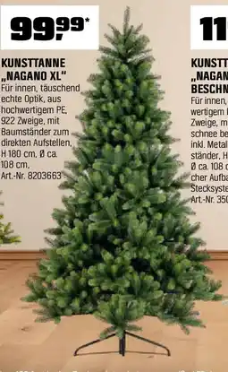 OBI Künstlicher Weihnachtsbaum Nagano Tannenbaum Kunsttanne Grün Angebot