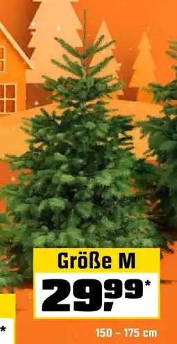 OBI Weihnachtsbaum Echte Nordmanntanne hoch gesägt Angebot