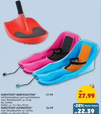 PENNY Kunststoff-babyschlitten Angebot