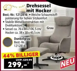 Norma Drehsessel mit Hocker Angebot