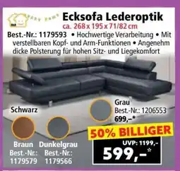 Norma Ecksofa Lederoptik Angebot