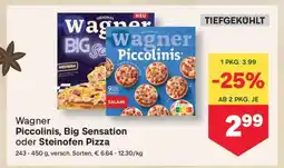 MPreis Wagner Piccolinis, Big Sensation oder Steinofen Pizza Angebot